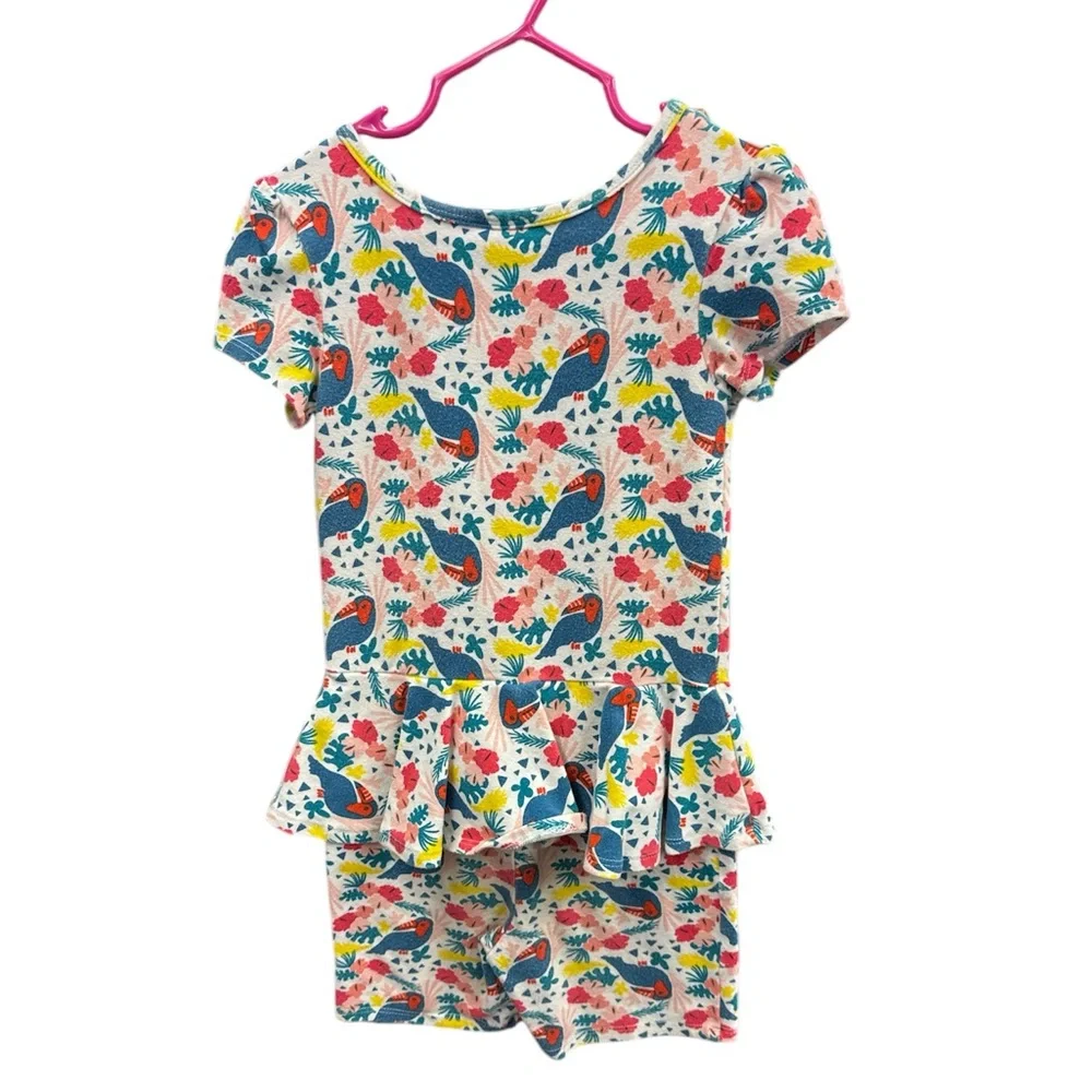 Dot Dot Smile Shorts Romper